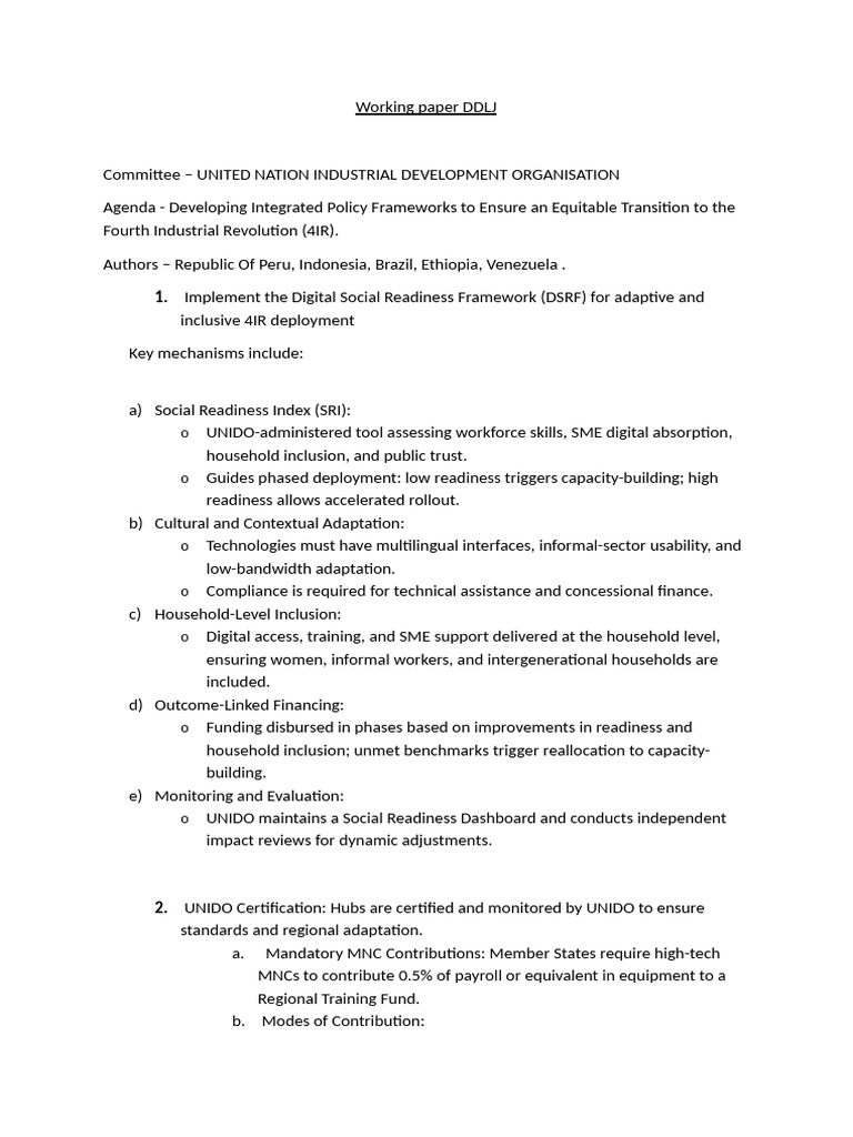Working Paper DDLJ | PDF