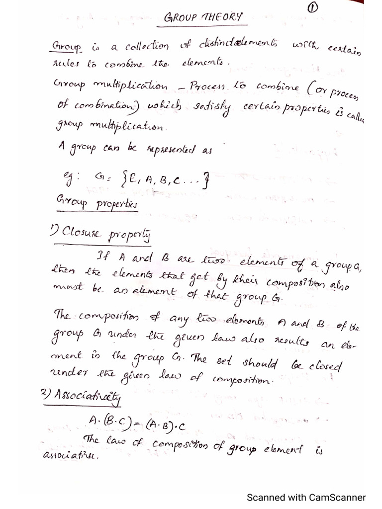 Group Theory | PDF