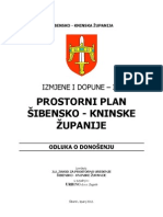 Odluka o Donošenju Izmjena I Dopuna Prostornog Plana Šibensko-Kninske Županije (III)