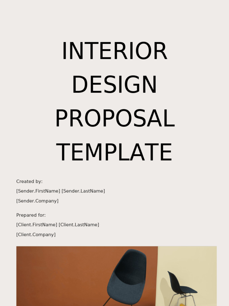 Interior Design Proposal Template | PDF | Interior Design