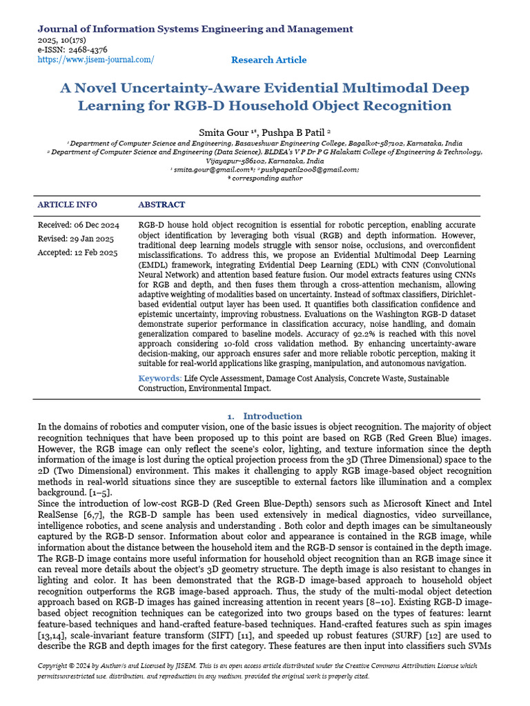 A Novel Uncertainty-Aware Evidential Multimodal Deep Learning For RGB-D ...