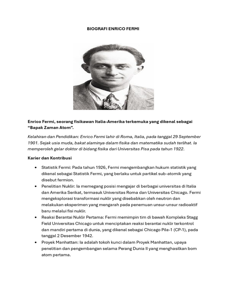 Enrico Fermi | PDF