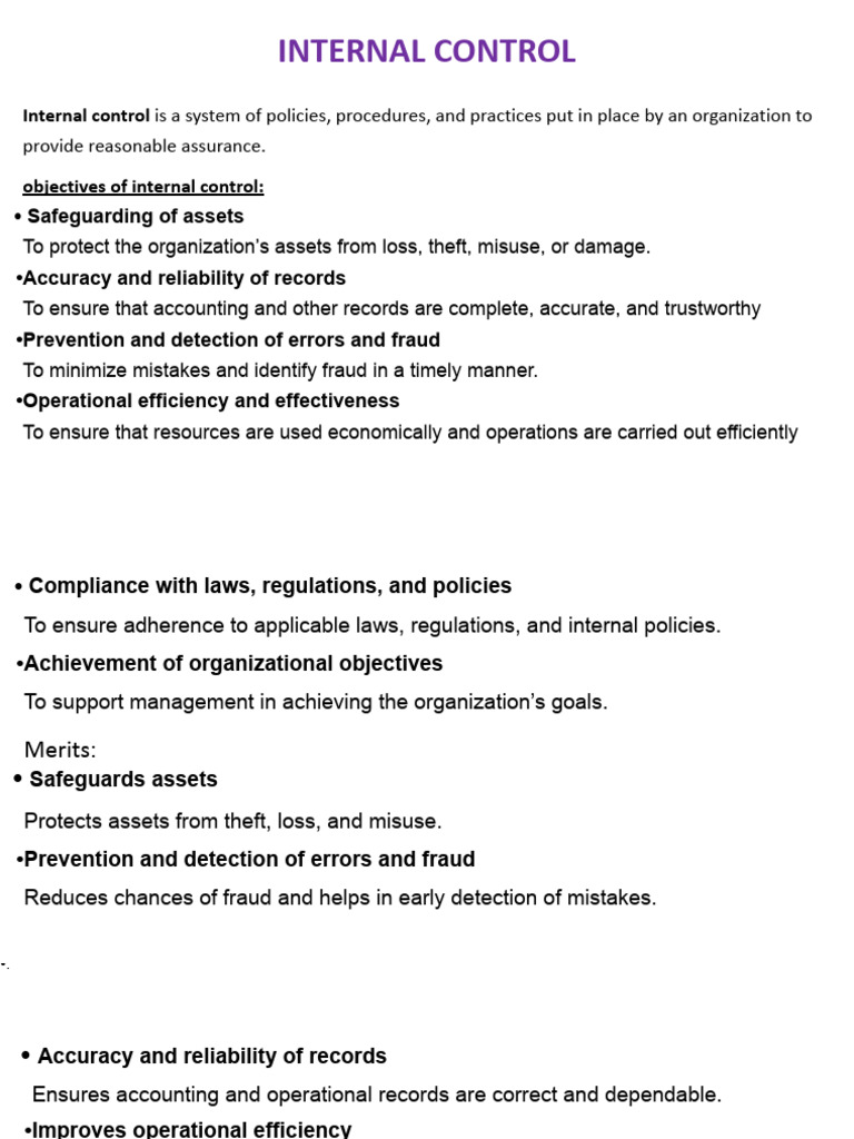 Internal Control | PDF