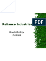 Reliance Industries: Growth Strategy Oct 2006