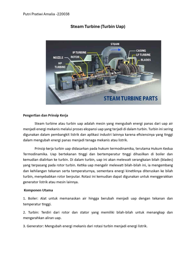 Steam Turbin Paper | PDF