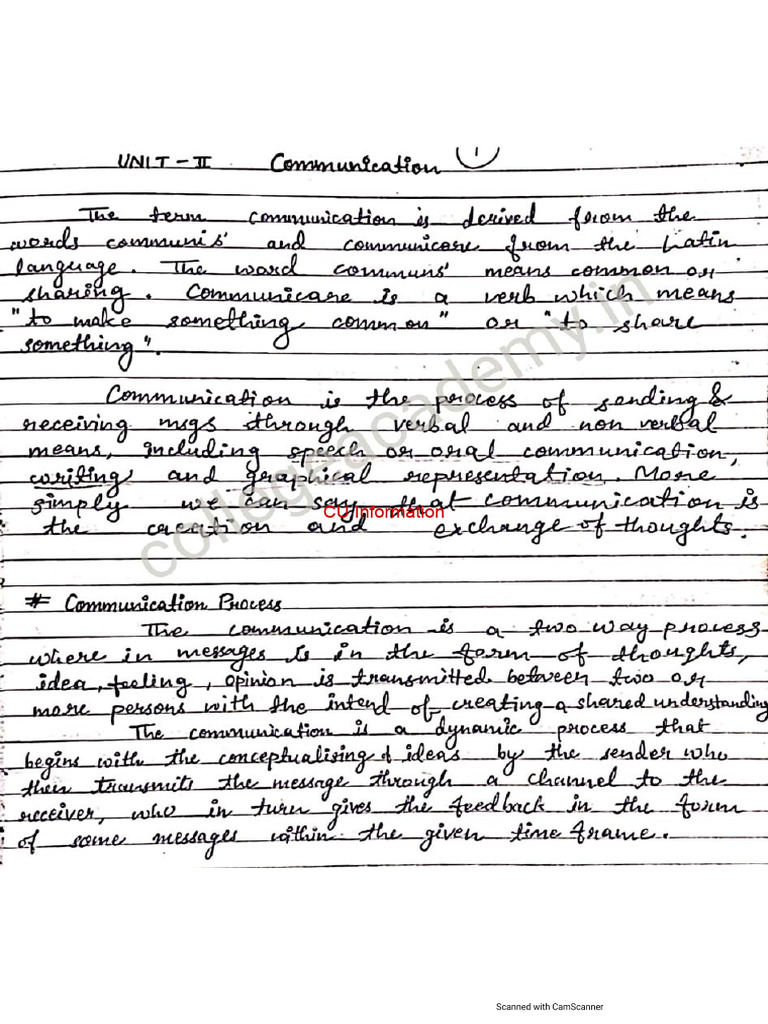 Communicationunit 3 | PDF
