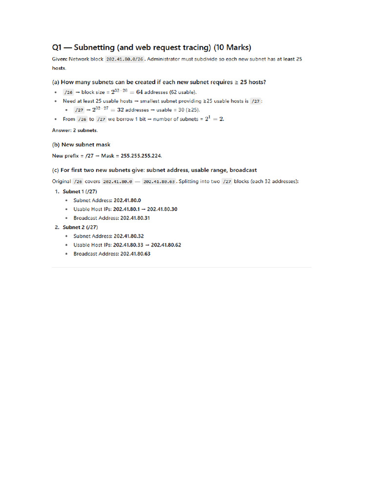 bcs-041 Solved Assignment | PDF | Transmission Control Protocol ...