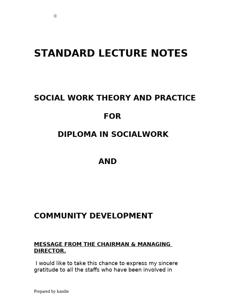 Social Work Theory and Practice | PDF | Social Work | Theory