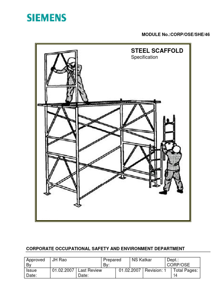 Scaffold Guidelines Rev 1 | PDF | Scaffolding | Stairs