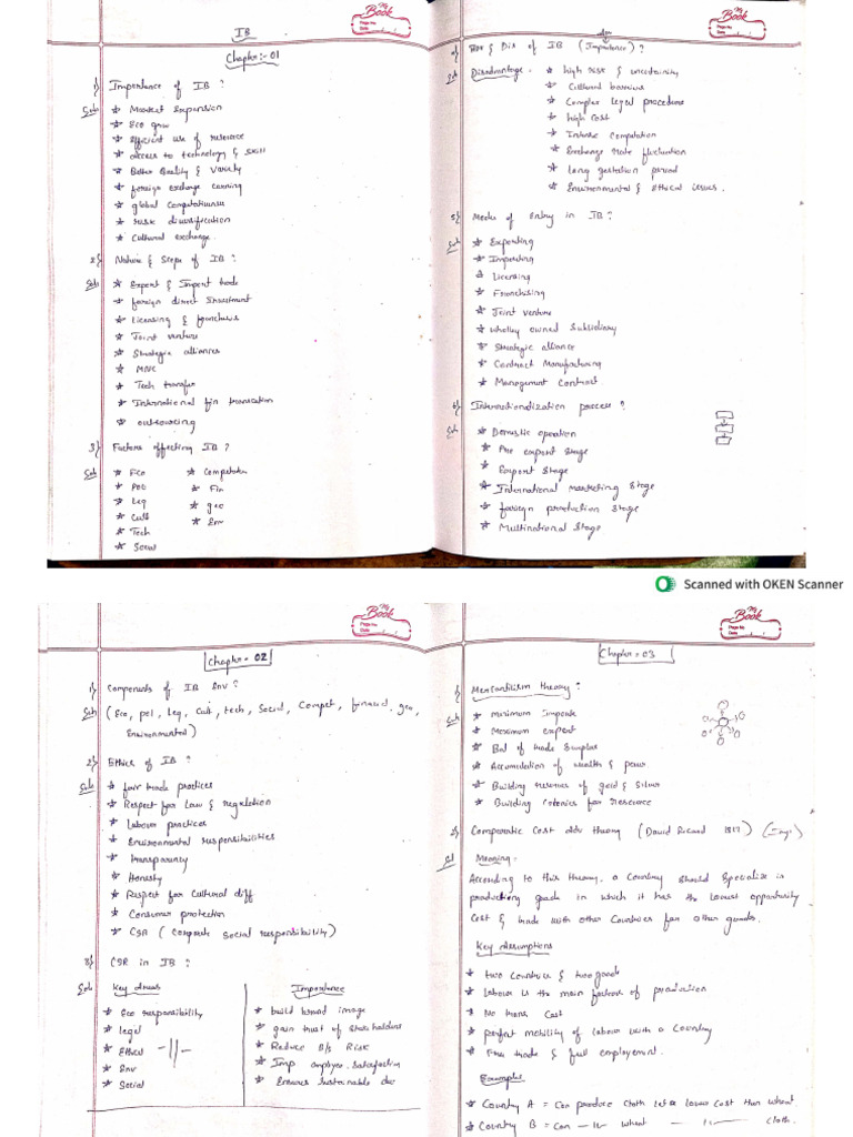 Ib Notes | PDF