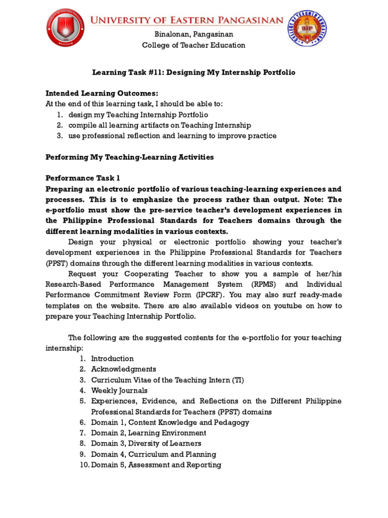 PARTIDA, CLARIBEL A. - Learning Task #11 - Designing My Teaching ...