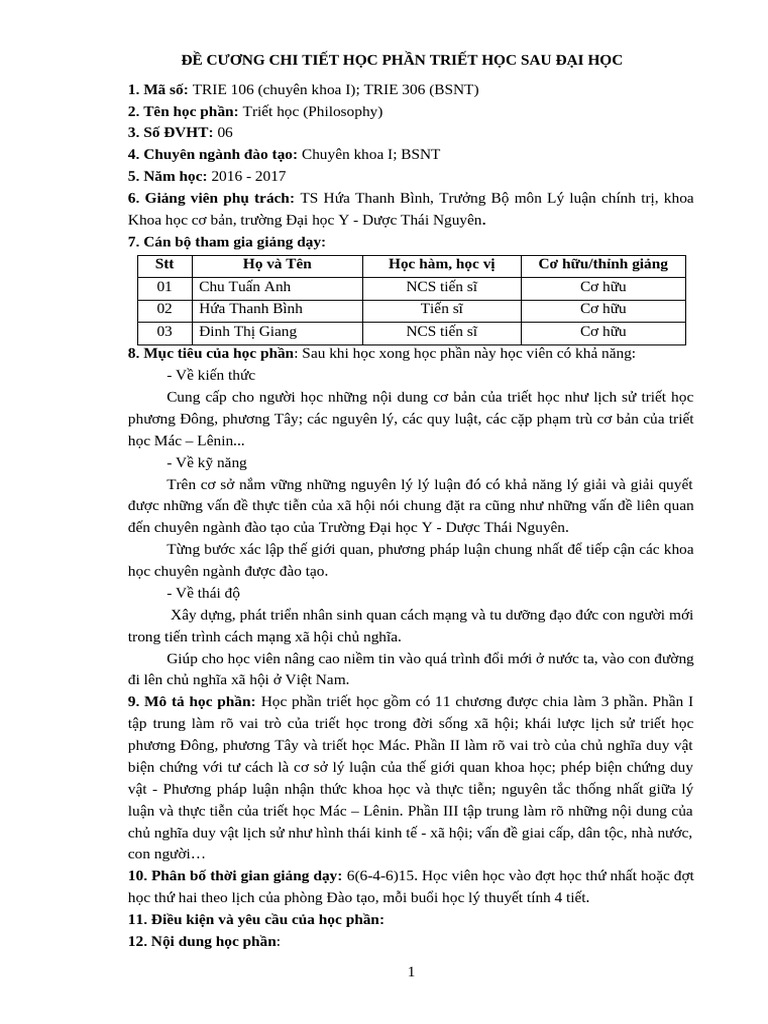 Triet Hoc | PDF