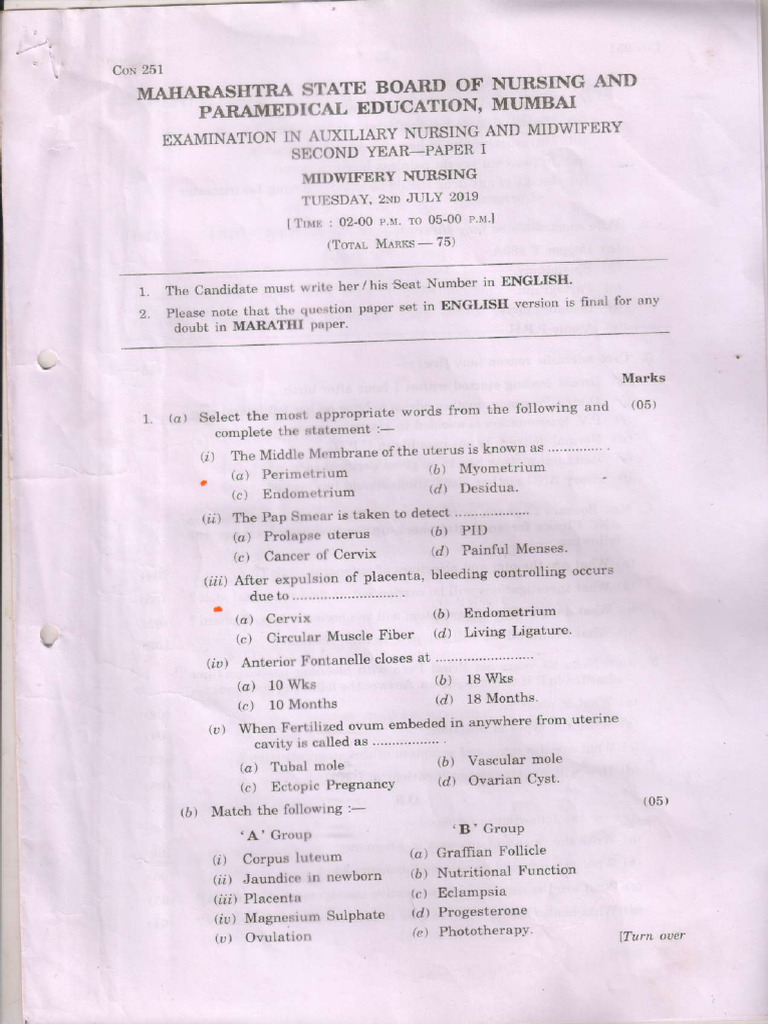 ANM 2nd Year Paper - Compressed | PDF