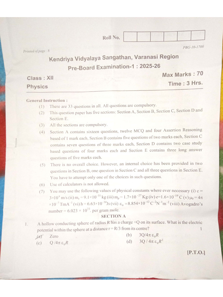 Physics PB1 | PDF