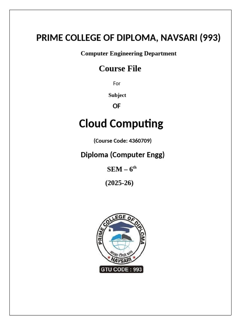 CC - Course File de | PDF
