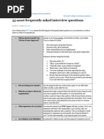 Common Interview Practices