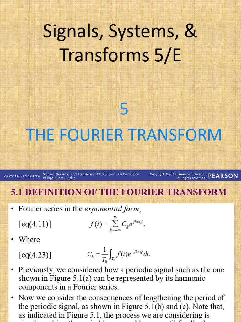 線性系統ch5 | PDF | Spectral Density | Fourier Transform