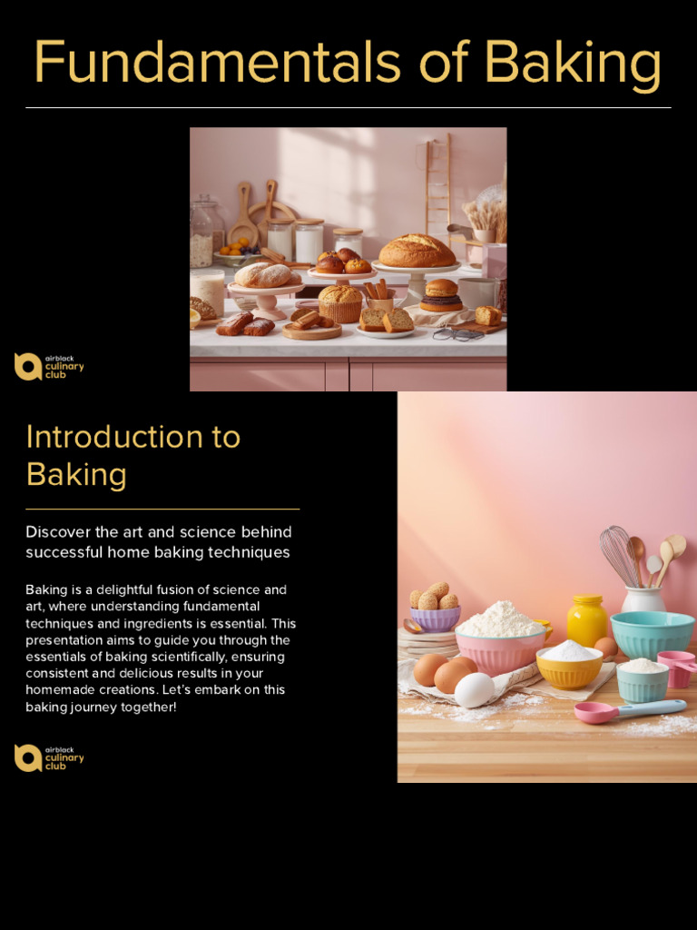 Fundamentals of Baking | PDF | Dough | Baking