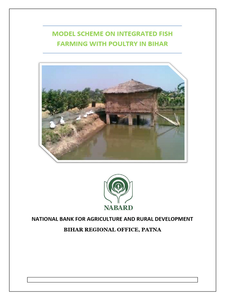 2109180053model Scheme On Integrated Fish Cum Poultry (Broiler) | PDF ...