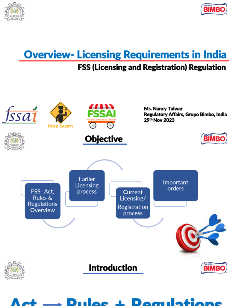 FSSAI Framework and LR - NT - 29 - 11 - 23 | PDF | Foods | Food Industry