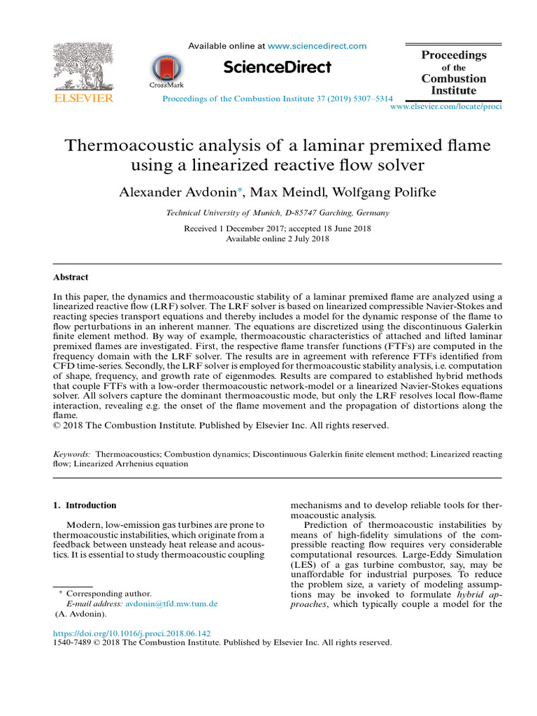 Linearized Reactive Flow LRF2 COMSOL | PDF | Computational Fluid ...