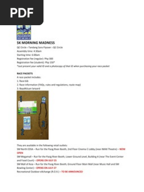 09.30.2012 Run for the Pasig River RACE INFORMATION