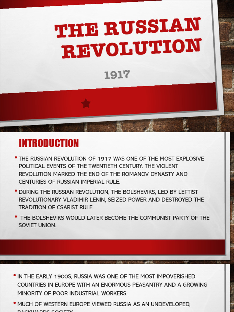 Russian Revolution Edited | PDF | Russian Revolution | Vladimir Lenin