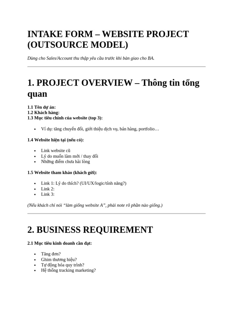 Intake Form | PDF