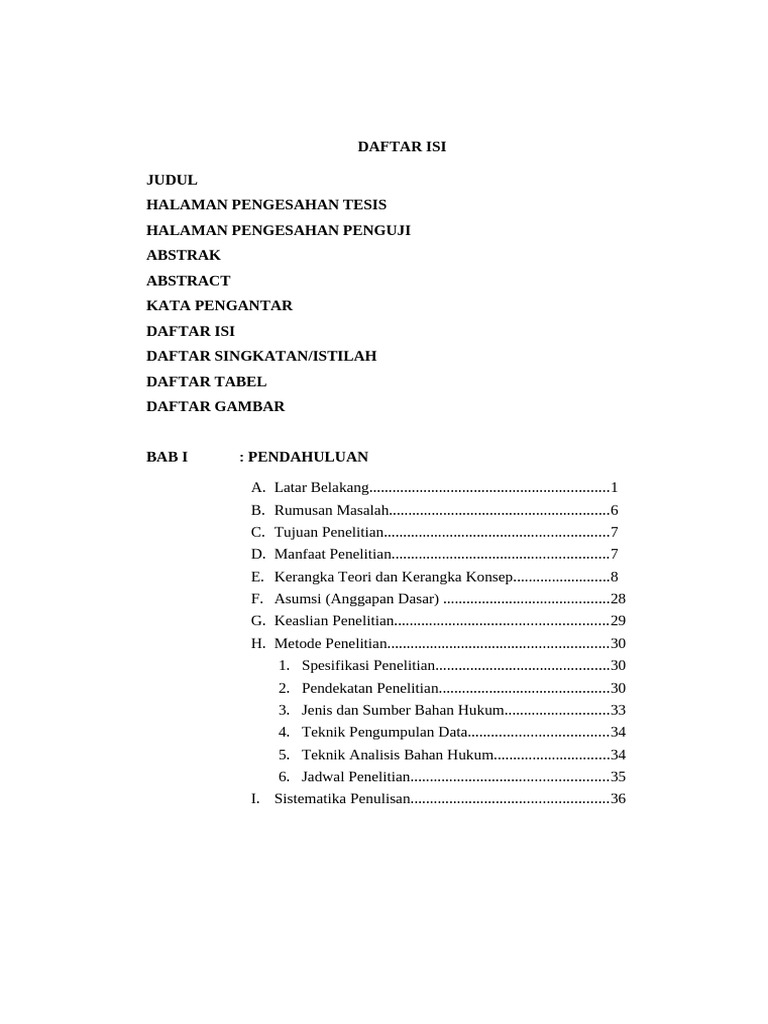 Daftar Isi | PDF