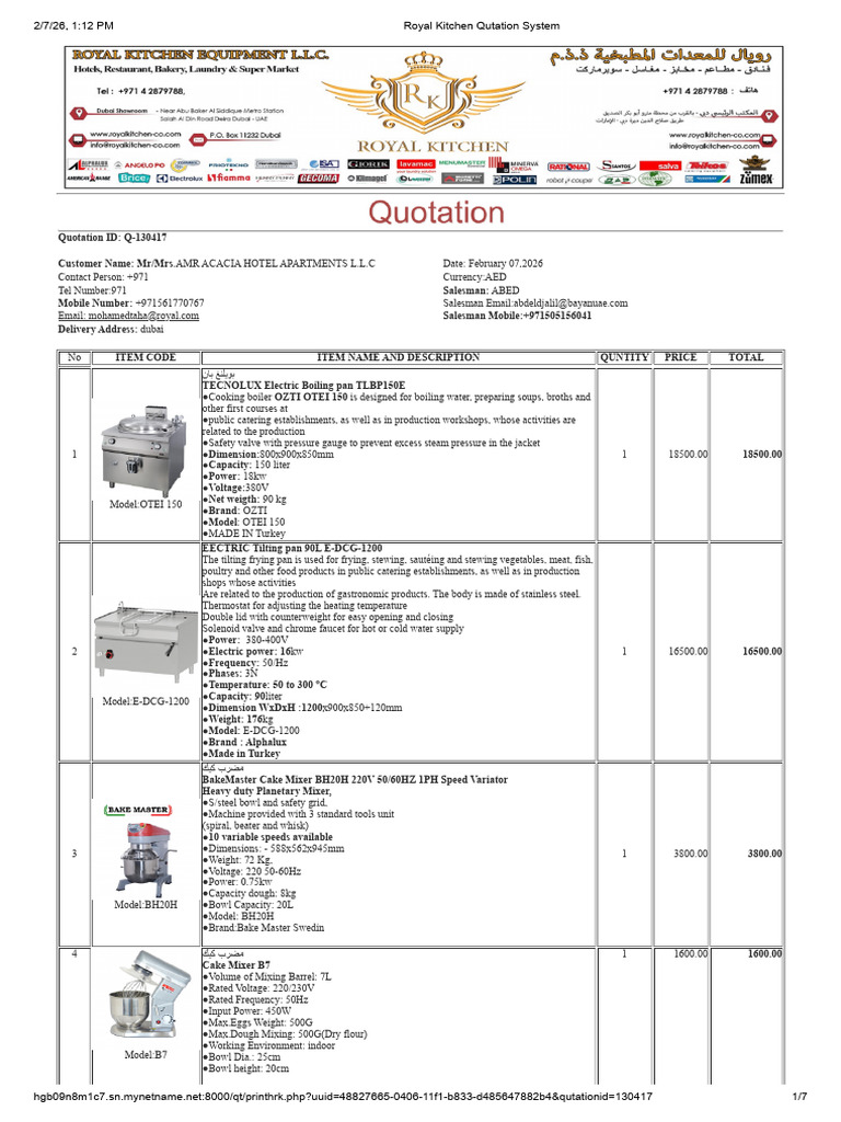 Royal Kitchen Qutation System5118 | PDF | Blender