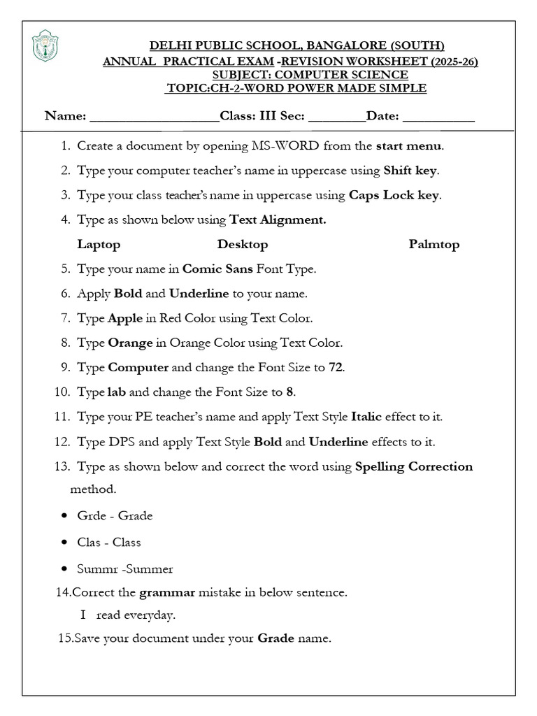 Computer Practical Annual | PDF