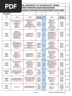 NWU 2025 Exam Schedule for Modules | PDF