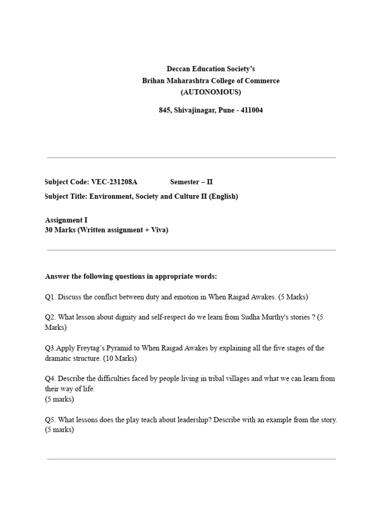 Assignment VEC Sem II | PDF