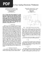 Analog Electronic Wattmetr