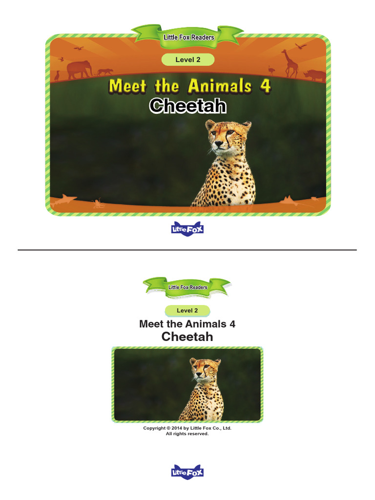 004.LV2.Meet The Animals 4 - Cheetah | PDF