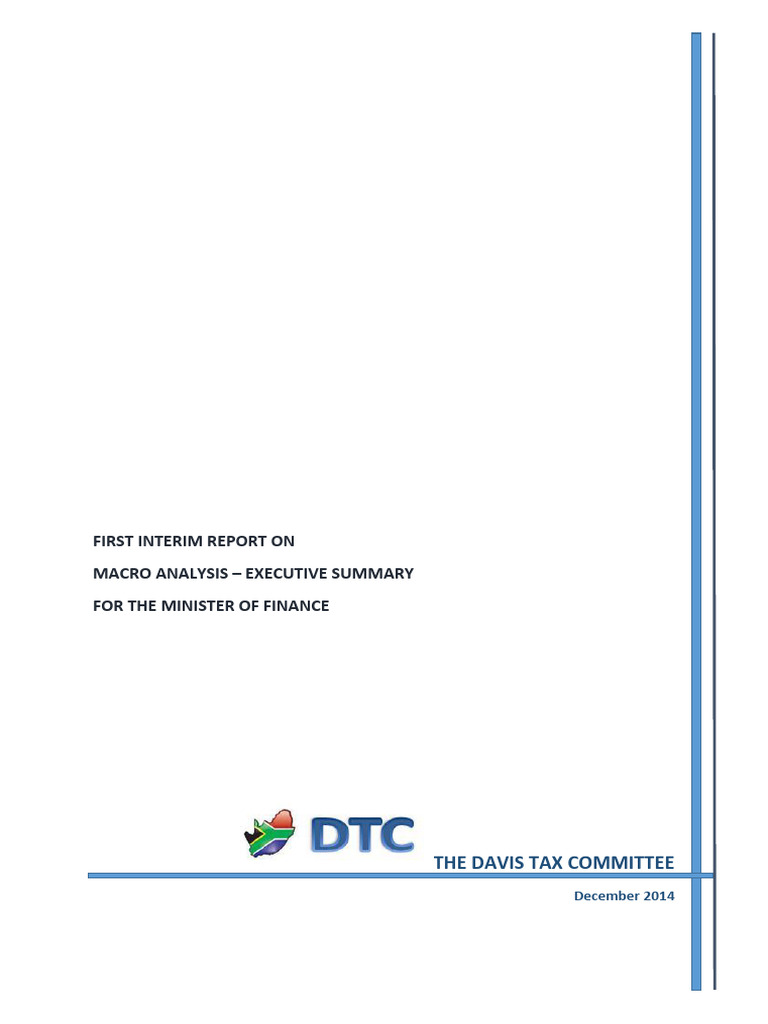 DTC First Macro Analysis Report - Executive Summary | PDF | Taxes ...