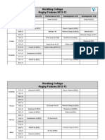 Worthing College Fixtures 2012-13