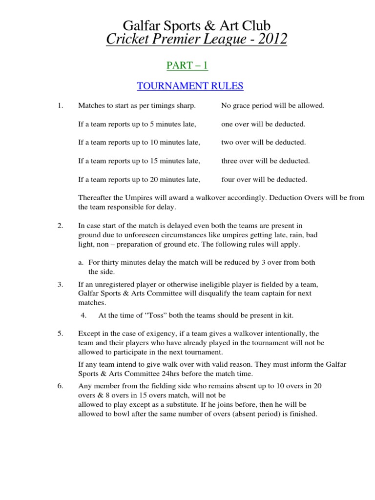 Cricket Regulation | PDF | Referee | Ball And Bat Games