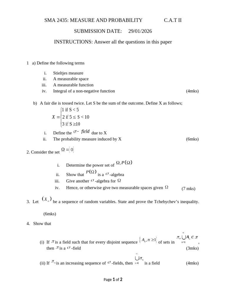Sma 2435 Cat Ii | PDF