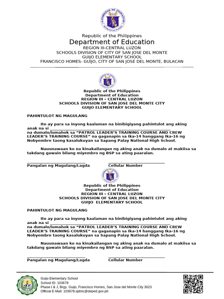 PLTC and CLTC Consent | PDF