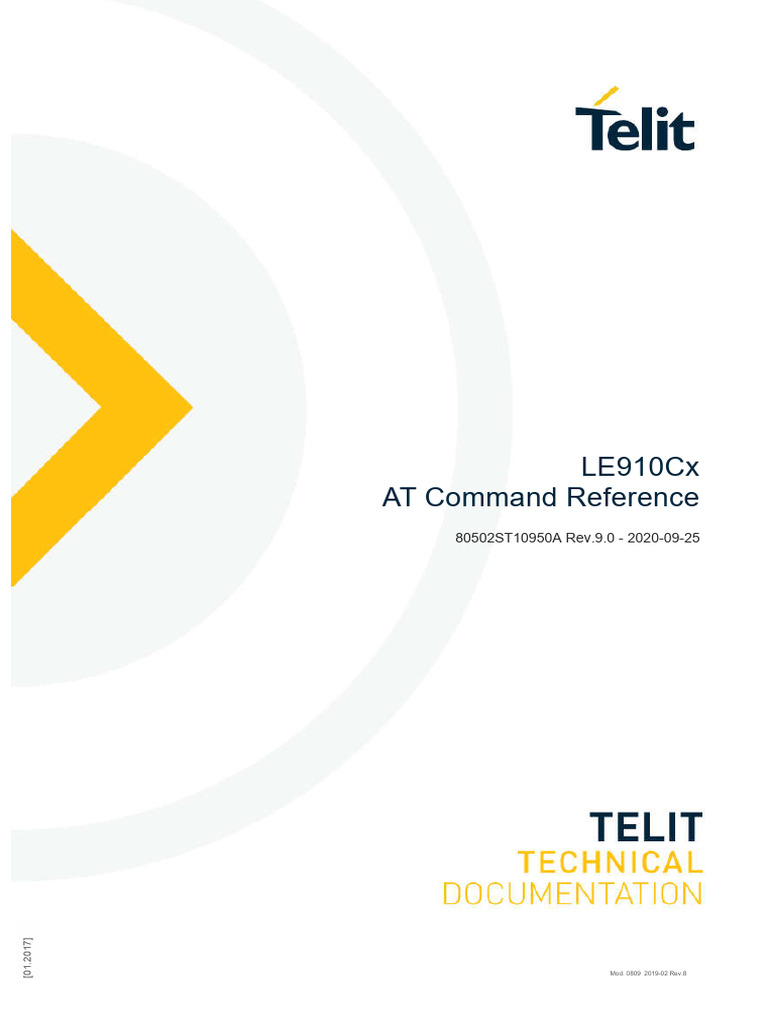Telit LE910Cx at Command Reference r9 | PDF | License | Command Line ...