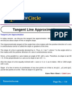 Tangent Line Approximation