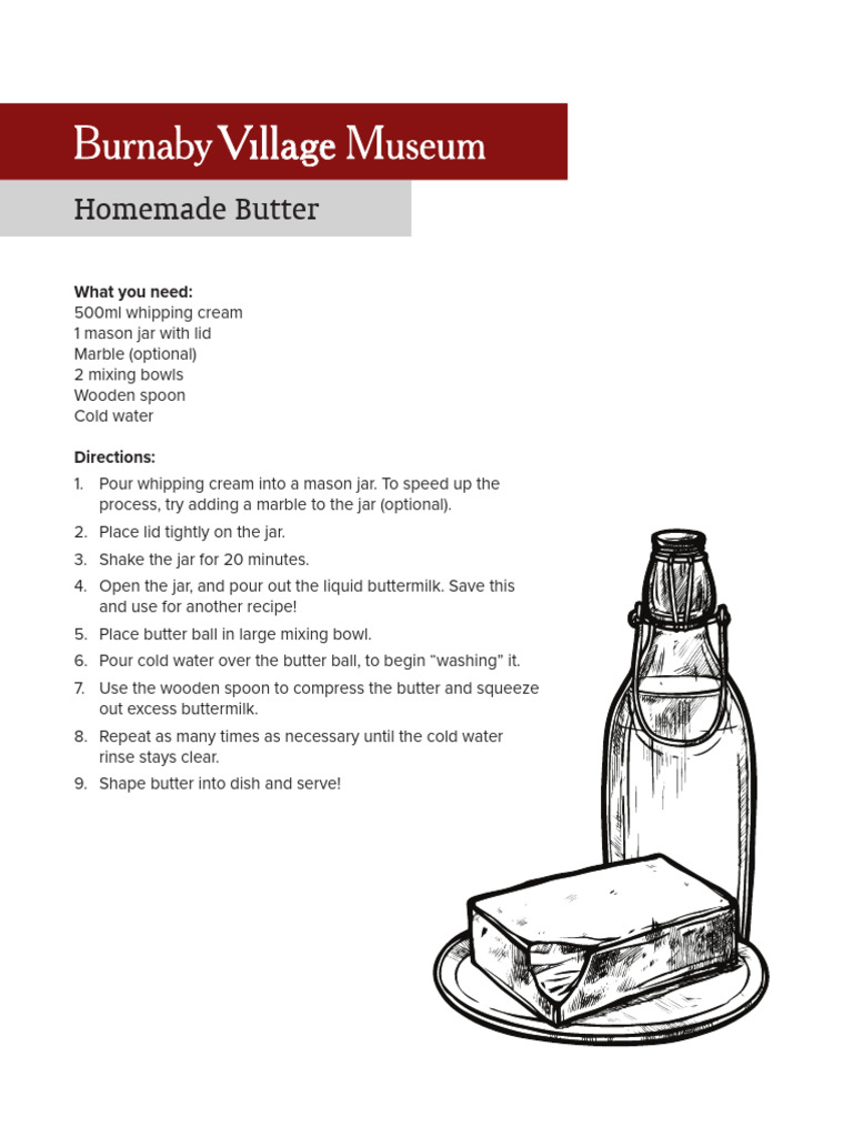 Homemade Butter Recipe | PDF