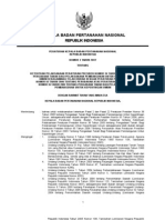 Peraturan Kepala BPN No.3 Tahun 2007 Ketentuan Pelaksanaan Pengadaan Tanah Untuk Kepentingan Umum