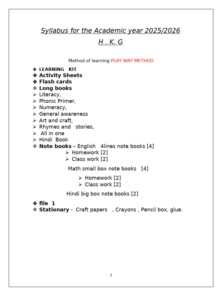 Curriculum HKG 2025 26 | PDF | Human Communication | Writing