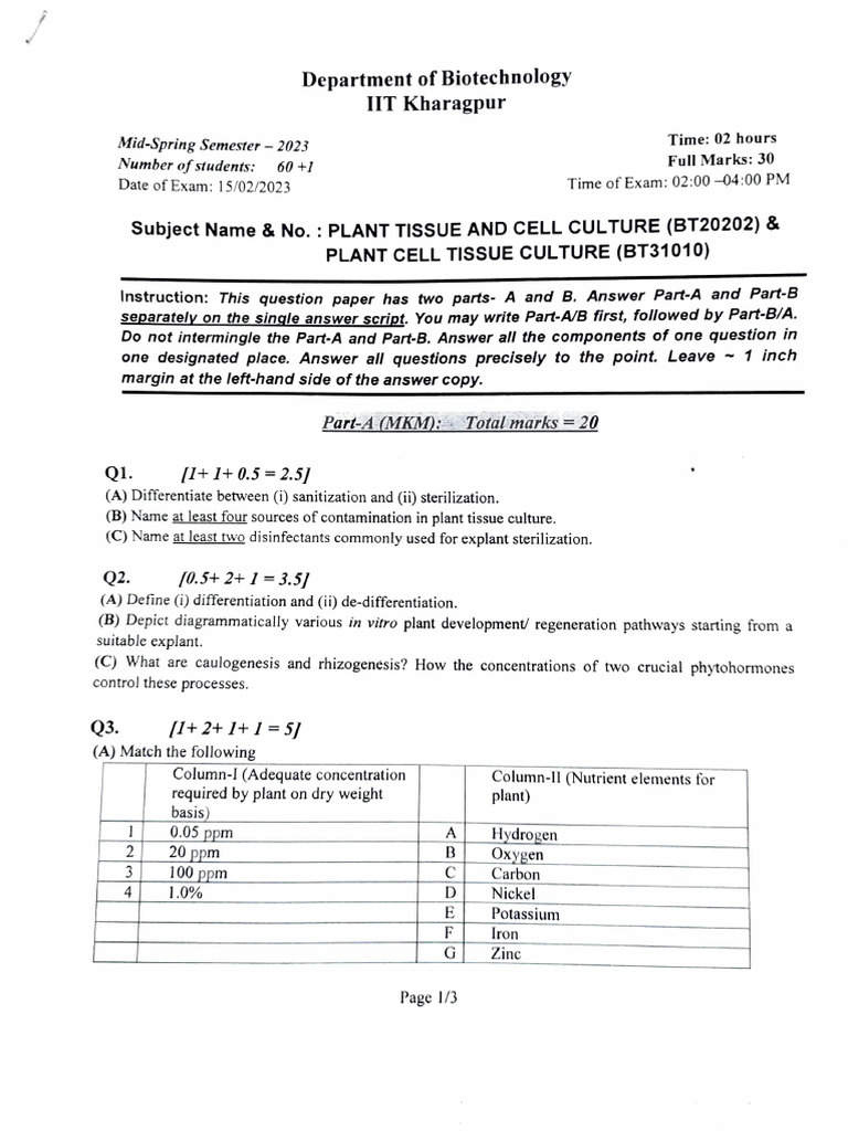 Plant Tissue Cell Culture | PDF | Biology | Cell Biology