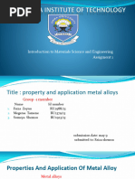 Properties and Applications of Alloys | PDF | Alloy | Steel