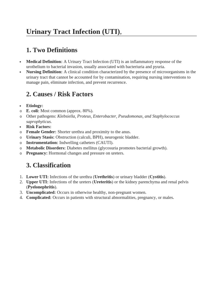 Urinary Tract Infection | PDF | Urinary Tract Infection | Kidney