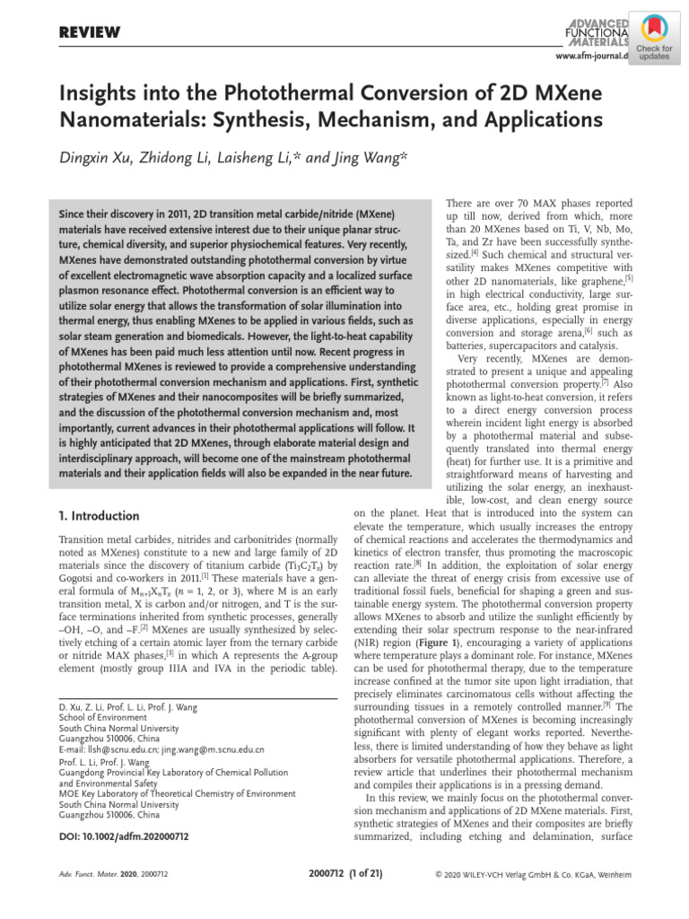 Adfm 202000712 | PDF