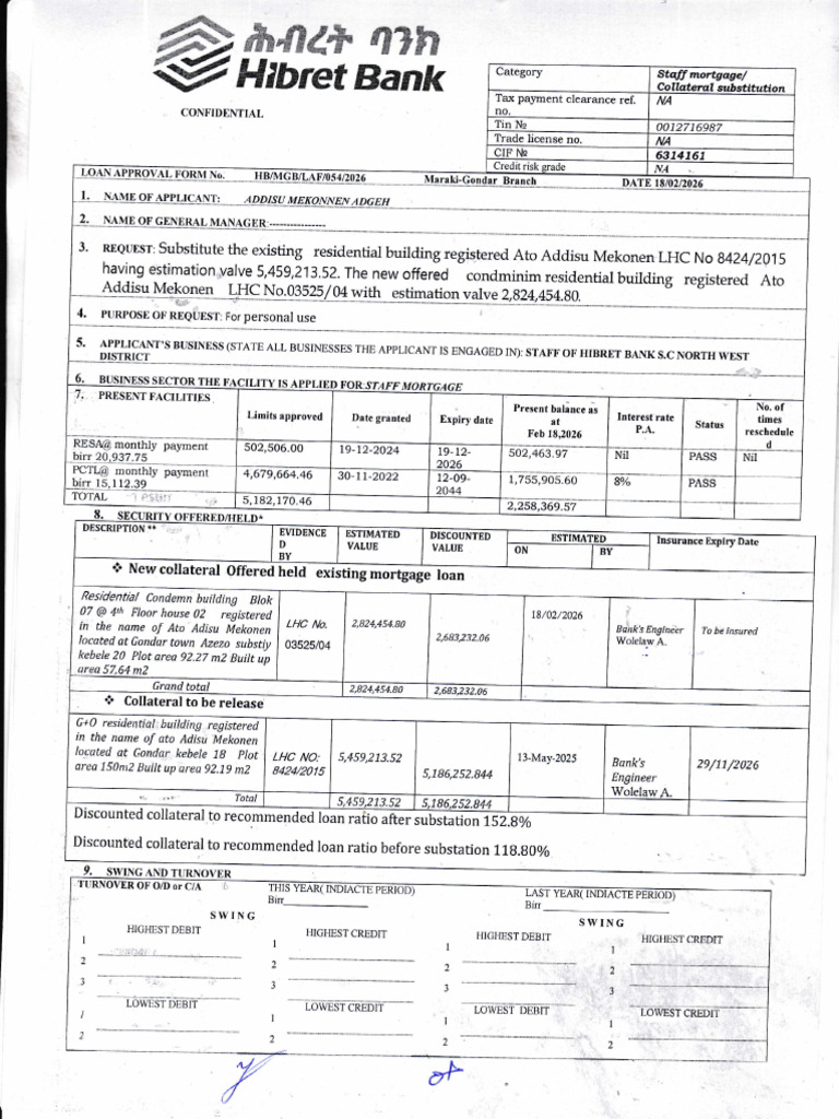 Addisu Mekonen Laf | PDF | Banking | Financial Services